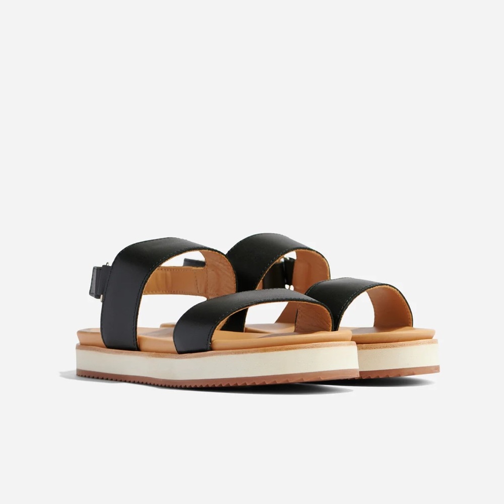 New in box Nisolo Go To Flatform Sandal 8.5 Black